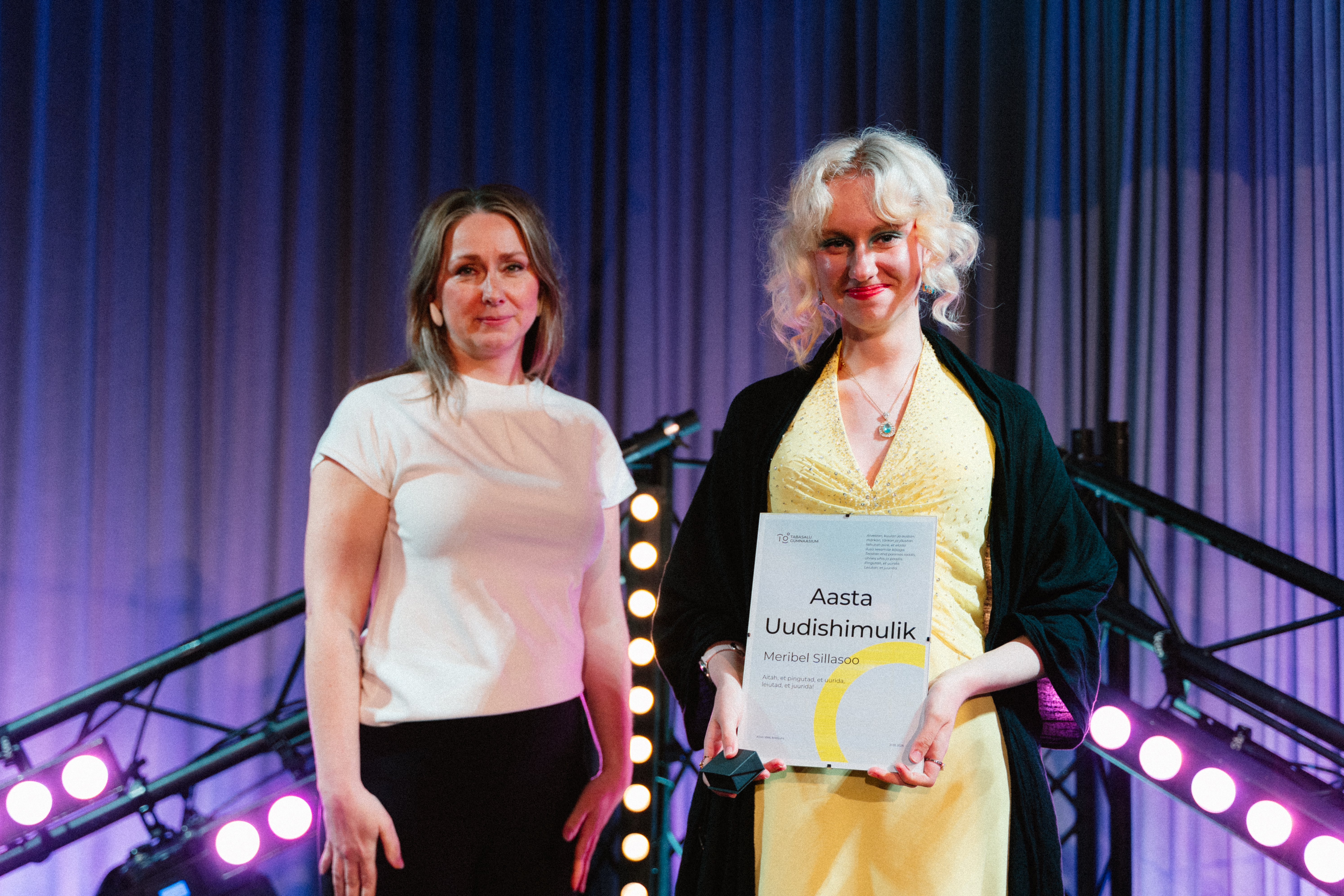 T&auml;nu&otilde;htu laureaadid on selgunud
