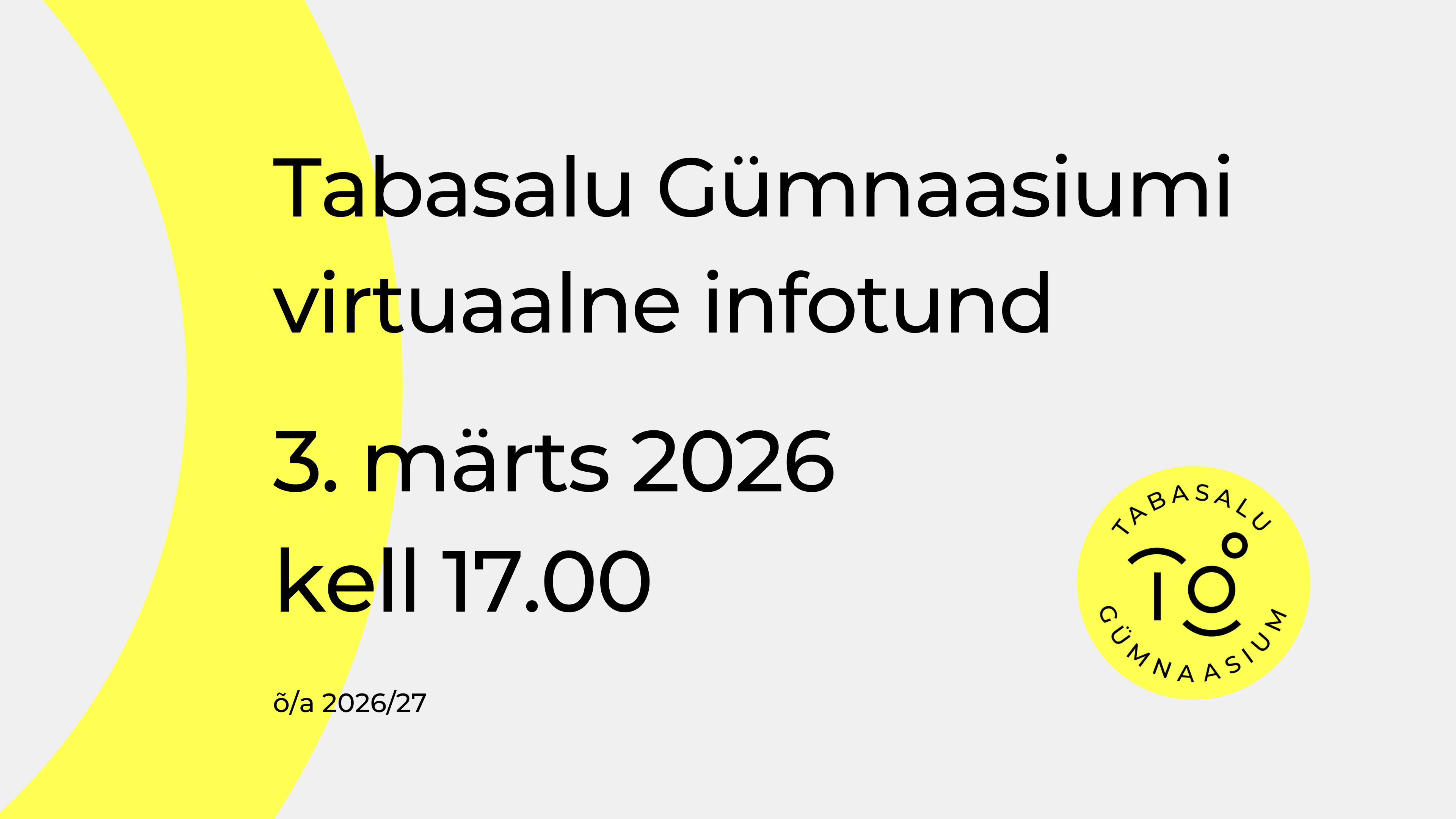 Salvestus: Virtuaalne infotund sisseastujale